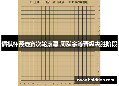 倡棋杯预选赛次轮落幕 周泓余等晋级决胜阶段